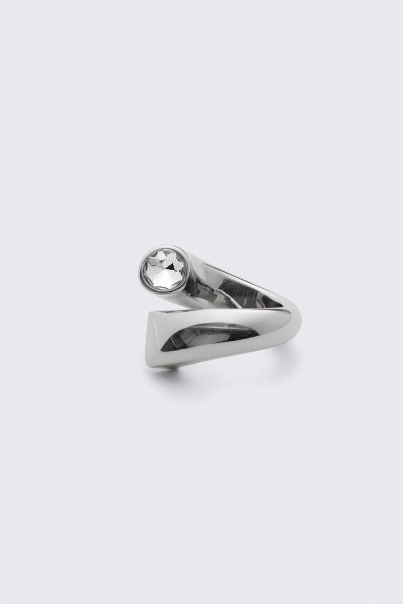 Open-Band Rhinestone Ring von Weekday