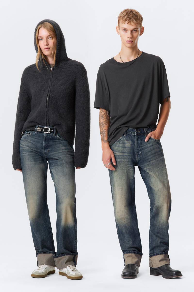 Orbit Mid Rise Regular Fold-Up Jeans von Weekday