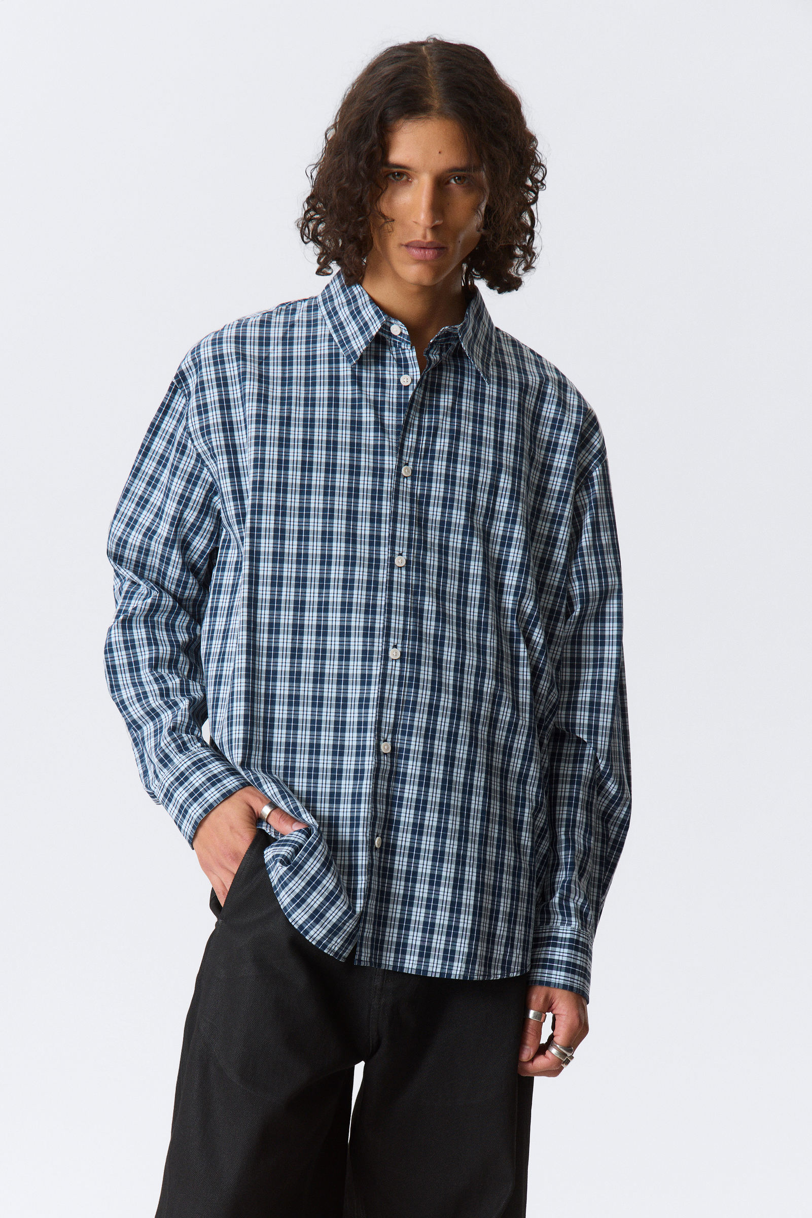Oversized Checked Shirt von Weekday
