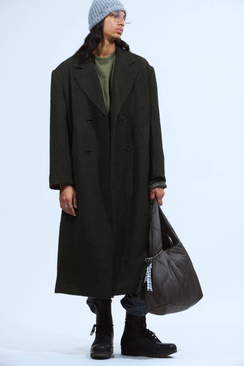 Oversized Double-Breasted Wool-Blend Coat von Weekday