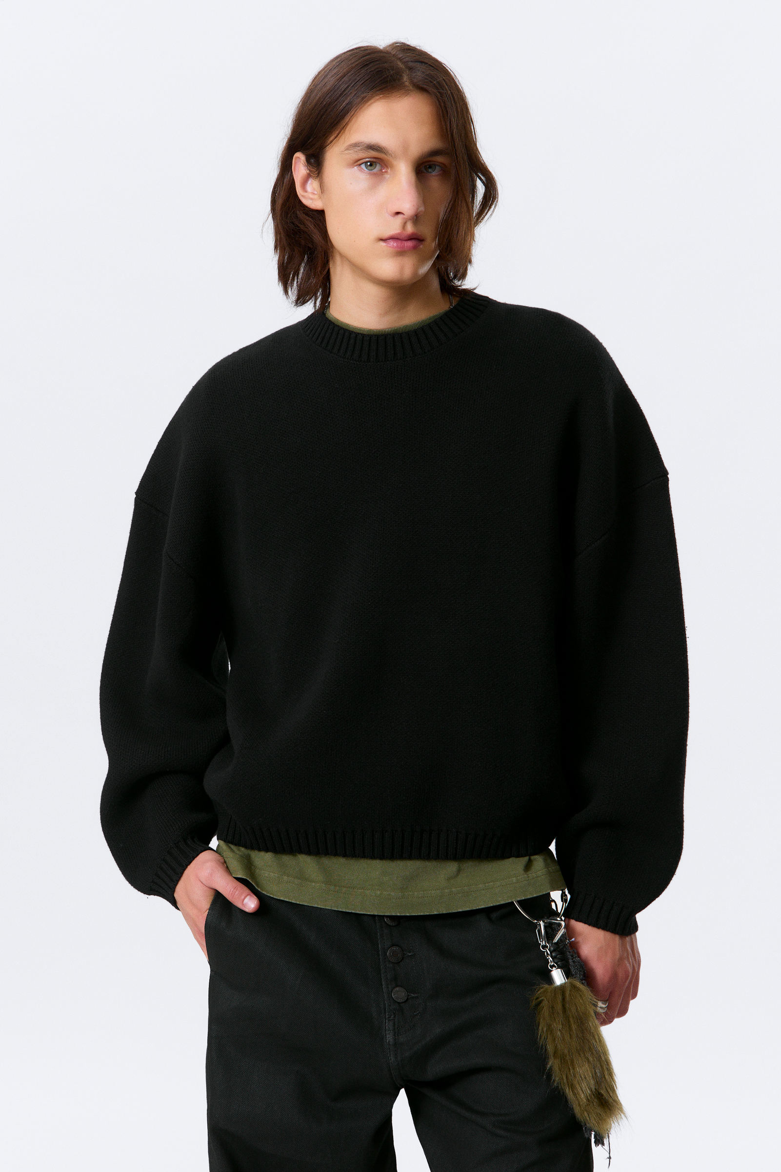 Oversized Heavyweight Cotton Sweater von Weekday