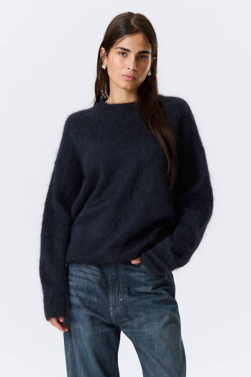 Oversized Knitted Mohair Blend Sweater von Weekday
