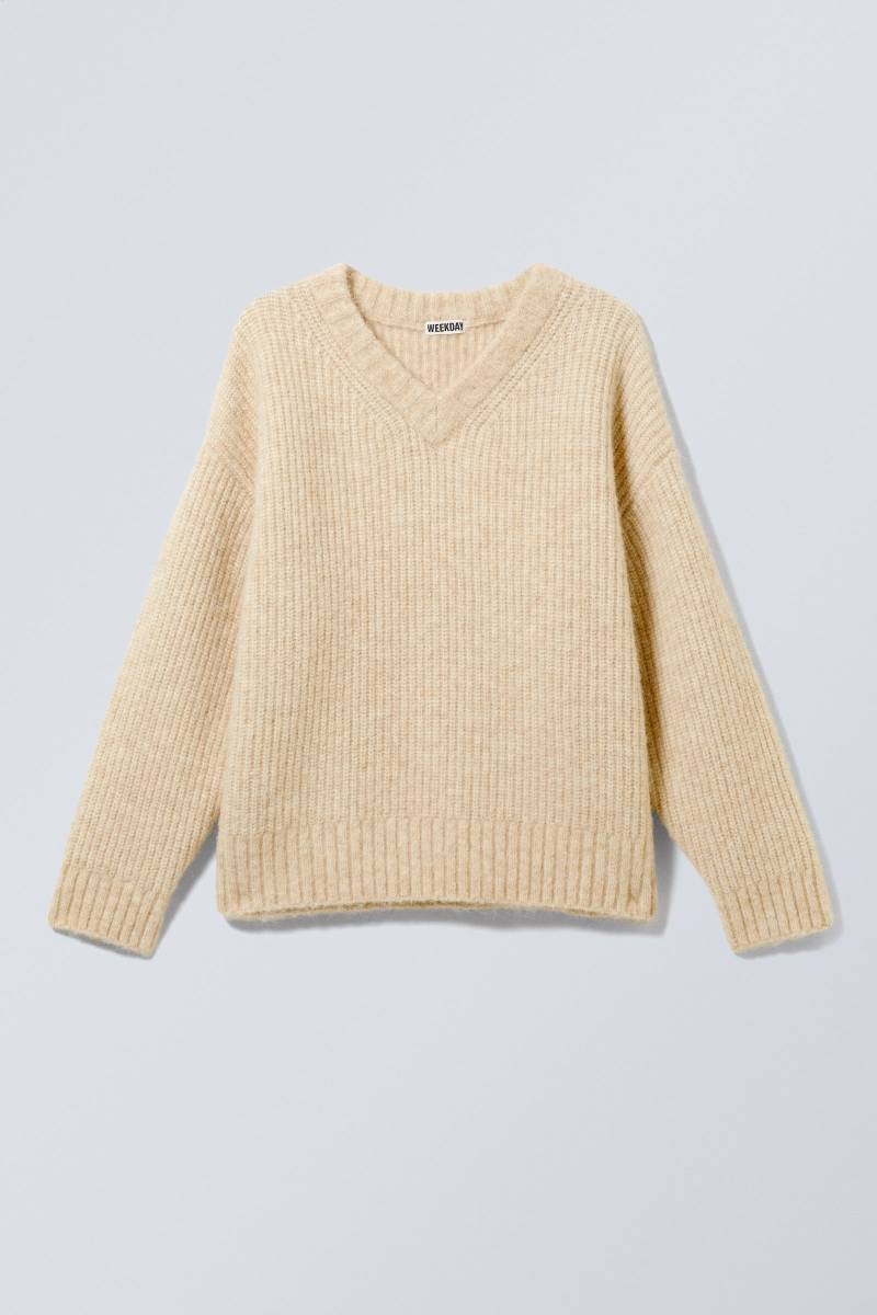 Oversized Knitted Wool-Blend Sweater Oversized Knitted Wool-Blend Sweater von Weekday