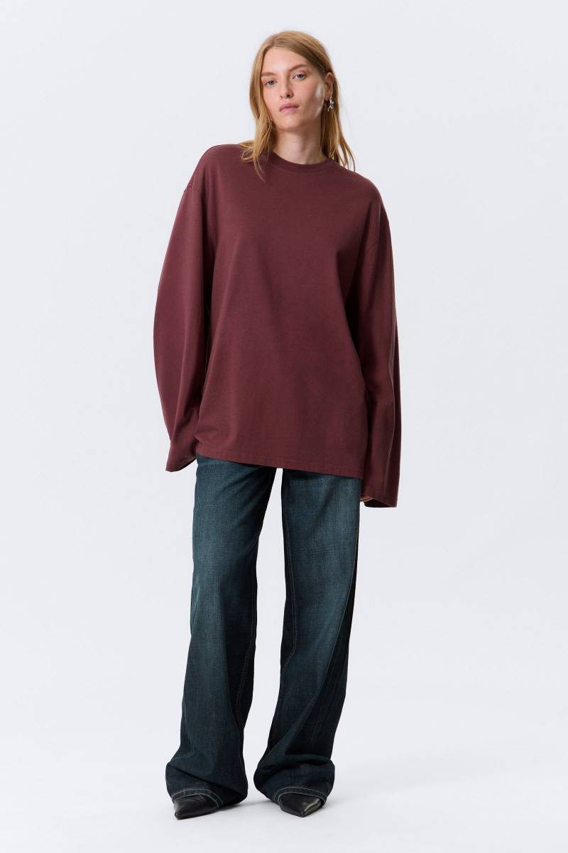 Oversized Long Sleeve T-shirt von Weekday