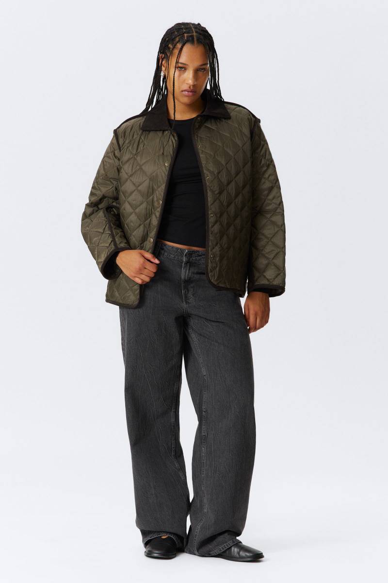 Oversized Quilted Liner Jacket von Weekday