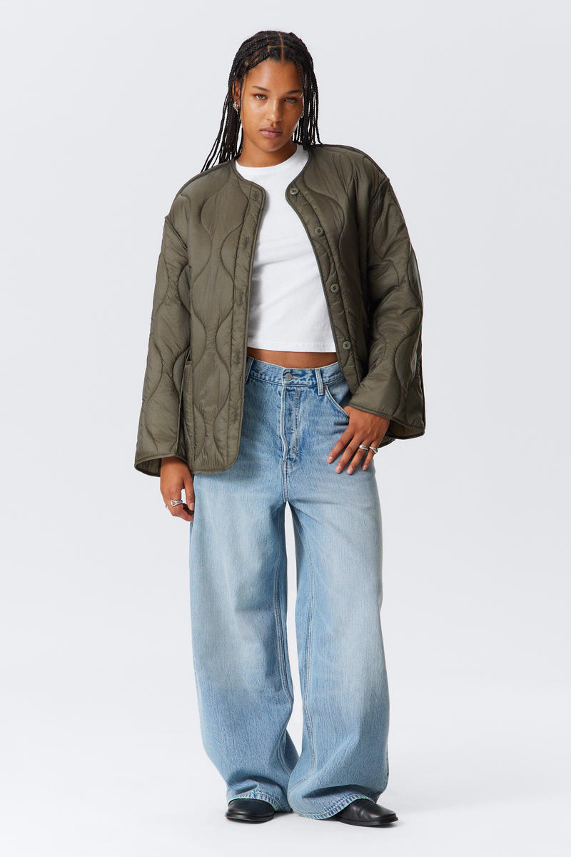 Oversized Quilted Liner Jacket von Weekday