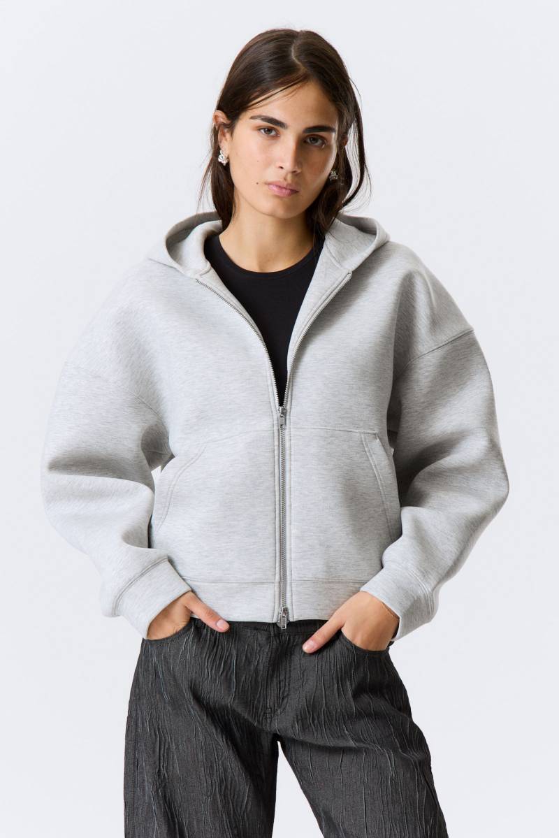 Oversized Scuba Zip-Hoodie von Weekday