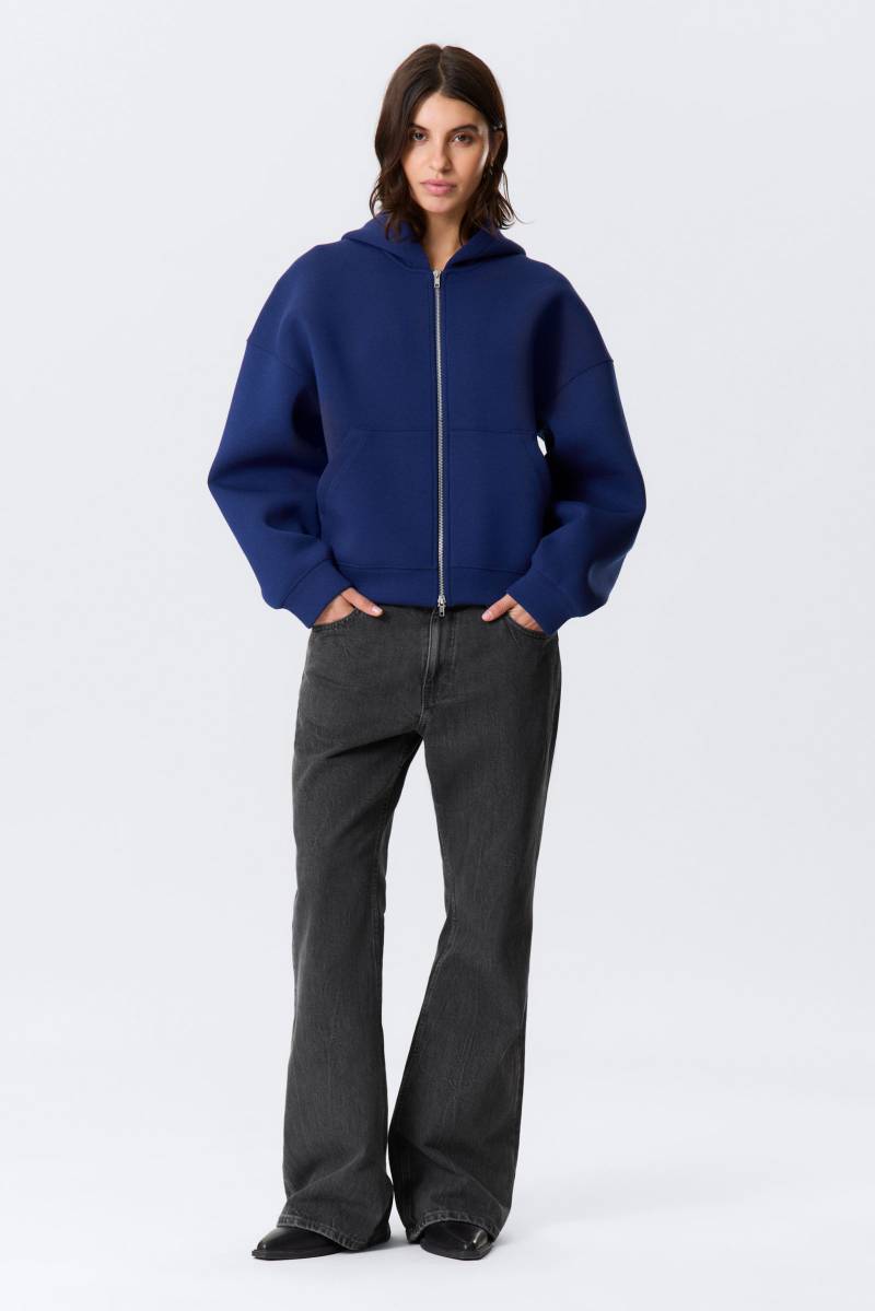Oversized Scuba Zip-Hoodie von Weekday