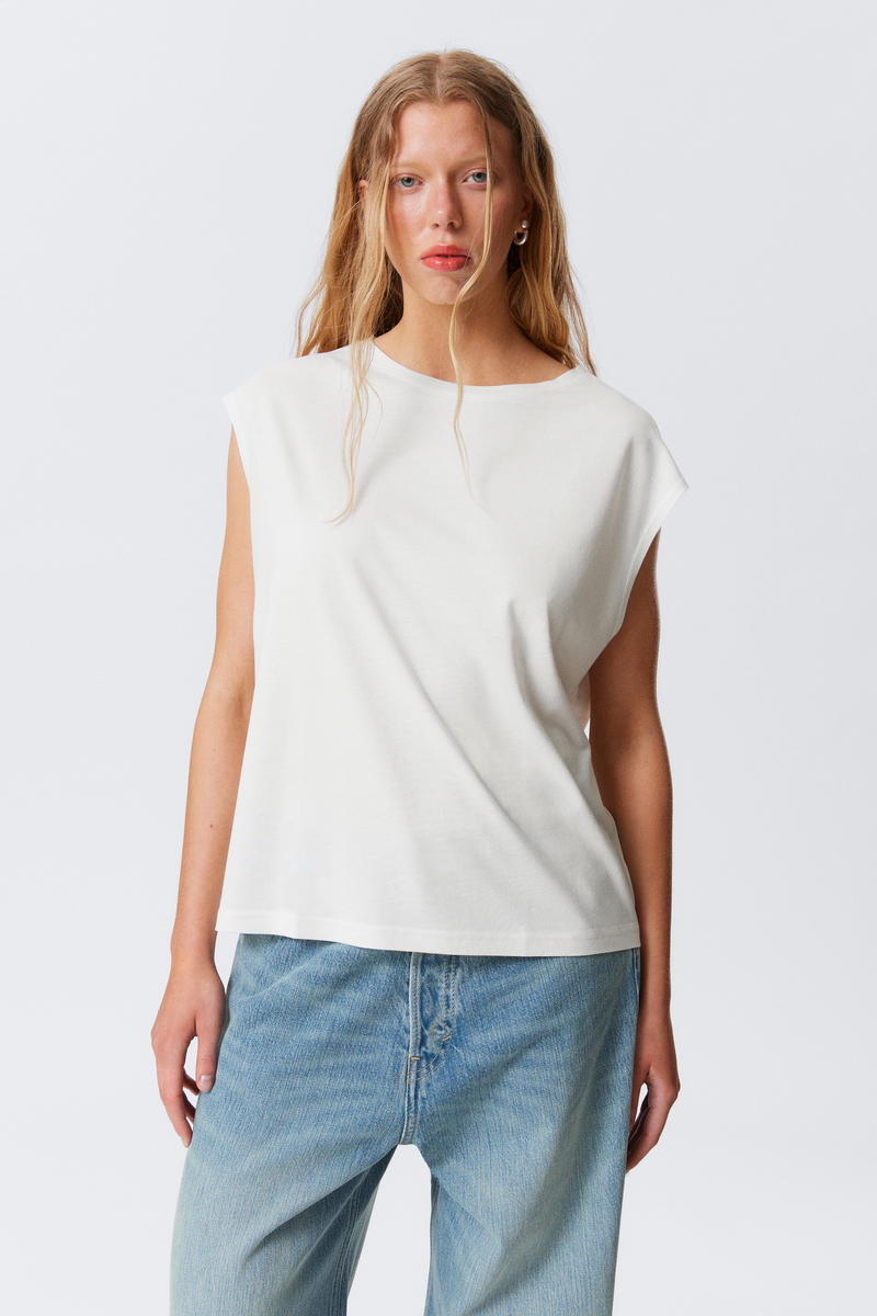 Oversized Sleeveless Tank Top von Weekday