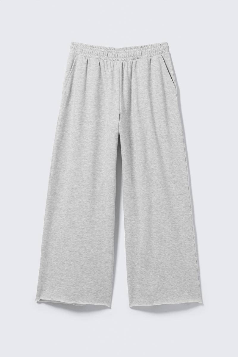 Oversized Wide Leg Terry Sweatpants von Weekday