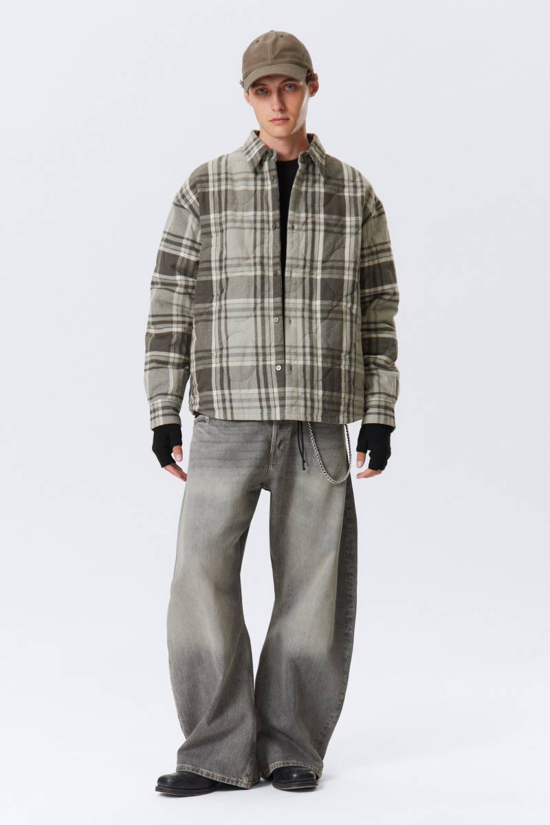 PADDED FLANNEL OVERSHIRT JACKET von Weekday