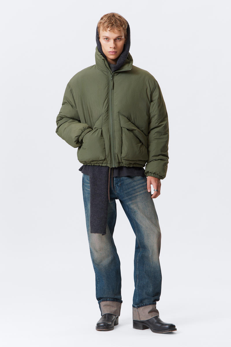 Drawstring Nylon Puffer Jacket von Weekday