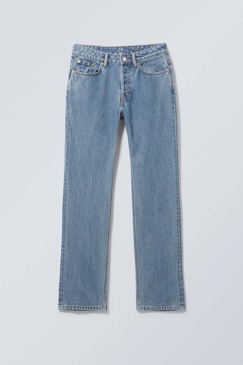 Pin Mid Rise Regular Straight Leg Jeans von Weekday