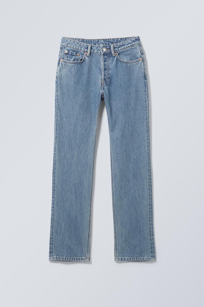 Pin Mid Rise Regular Straight Leg Jeans von Weekday