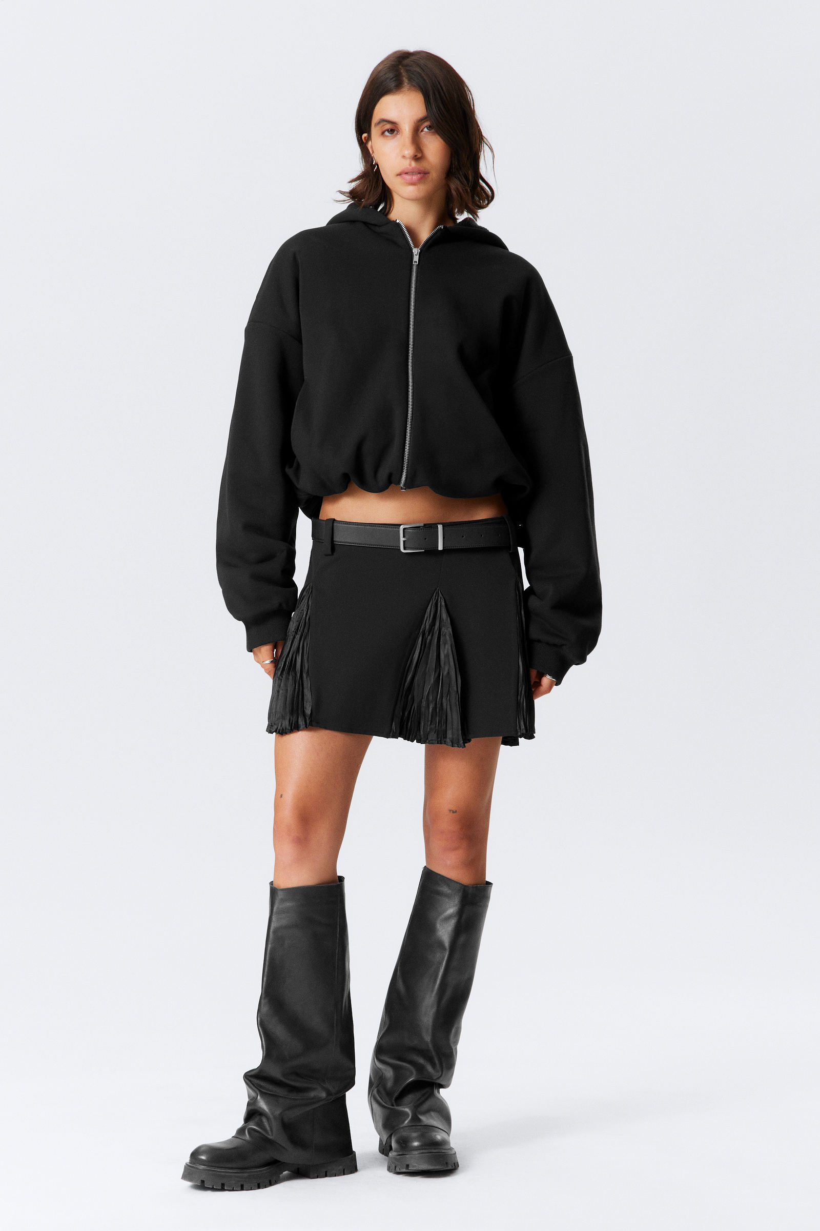 Pleated Insert Mini Skirt von Weekday