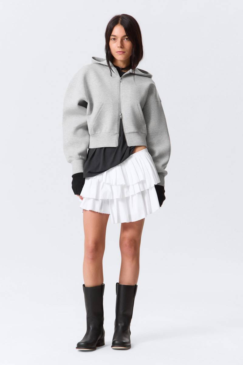 Pleated Layered Mini Skirt von Weekday