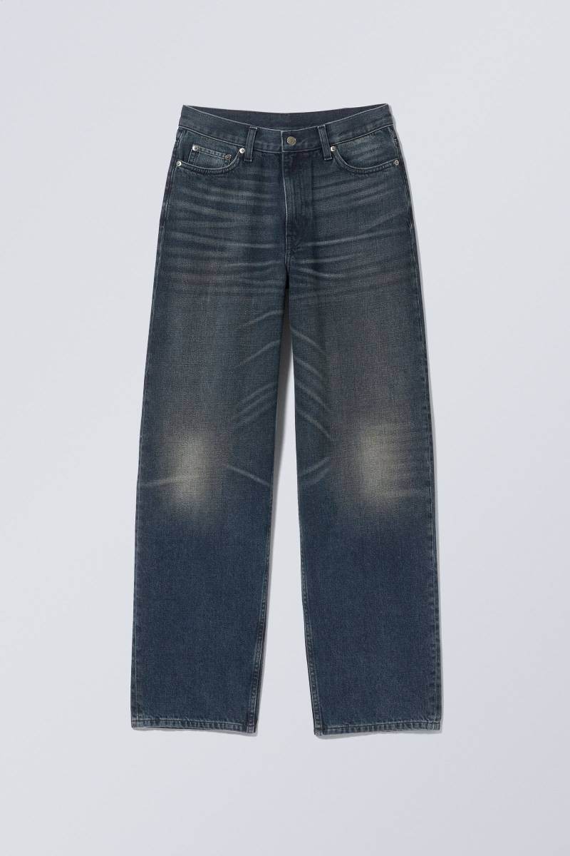 Rail Mid Rise Loose Wide Leg Jeans von Weekday