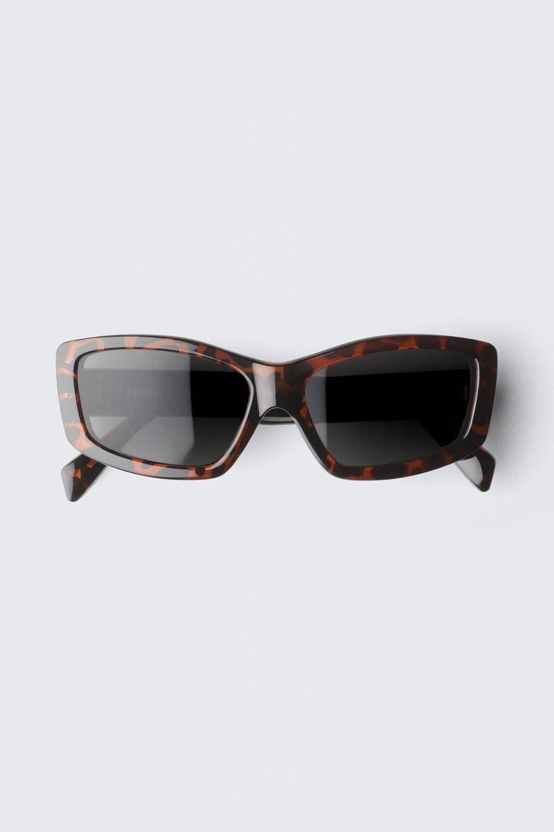 Rectangular Semi-wide Sunglasses von Weekday