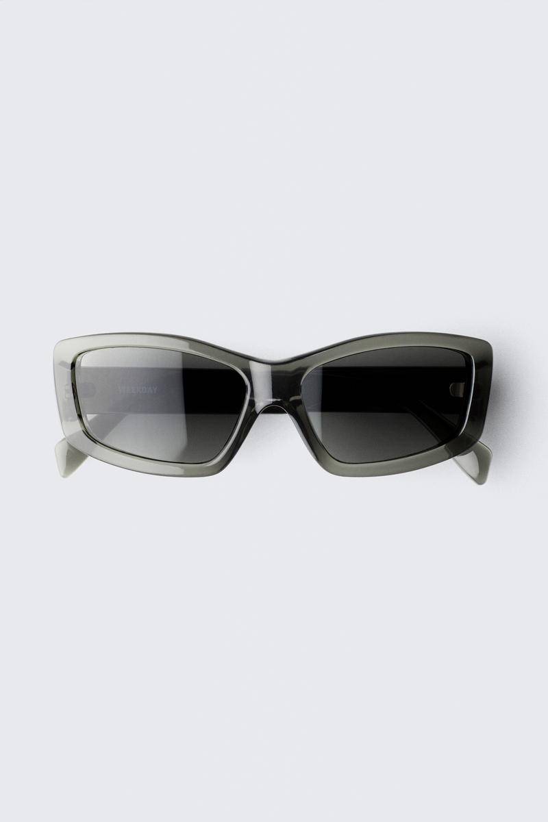 Rectangular Semi-wide Sunglasses von Weekday