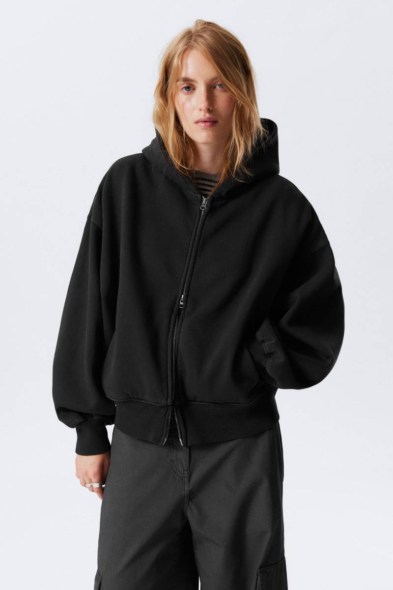 Regular Fit Heavyweight Zip Hoodie von Weekday