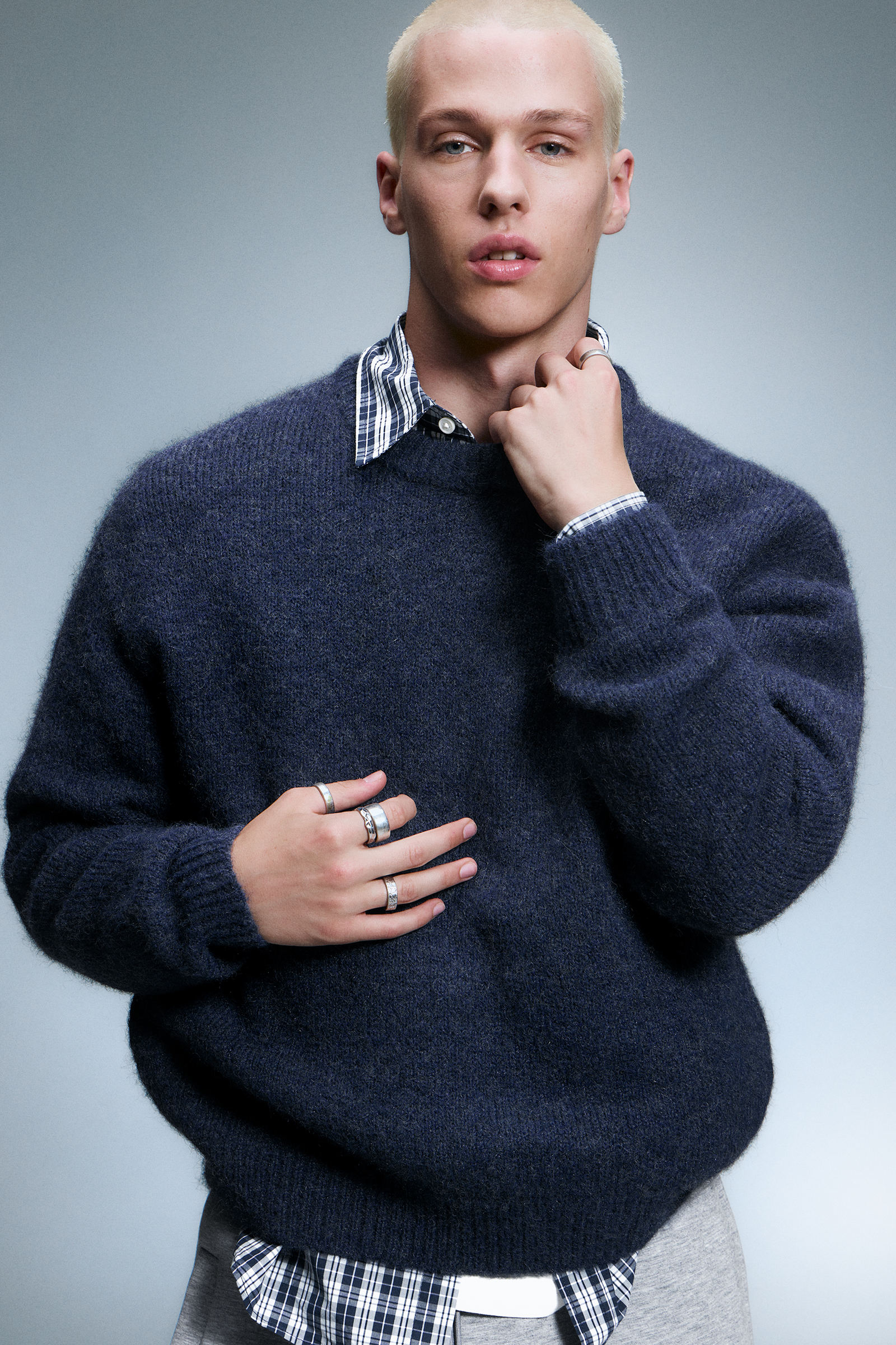 Regular Knitted Wool-Blend Sweater von Weekday
