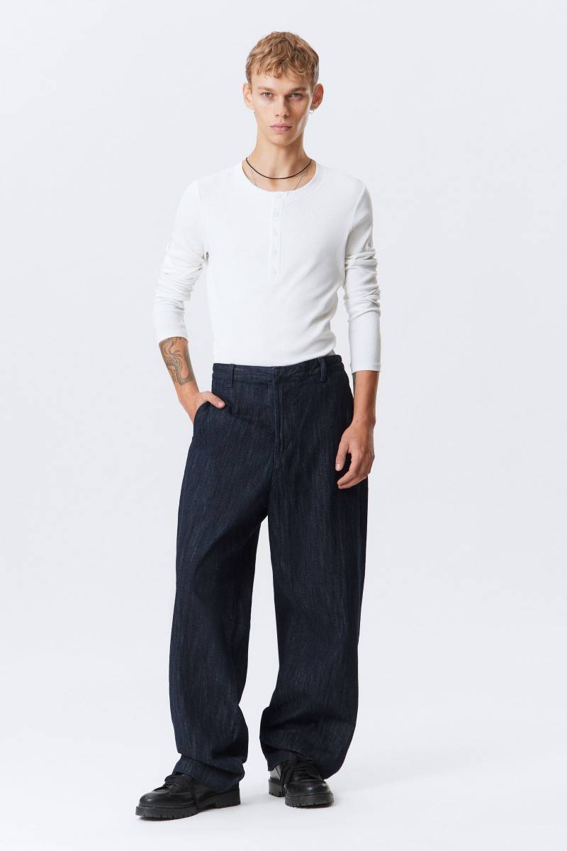 Relaxed Fit Denim Suiting Trousers Relaxed Fit Denim Suiting Trousers von Weekday