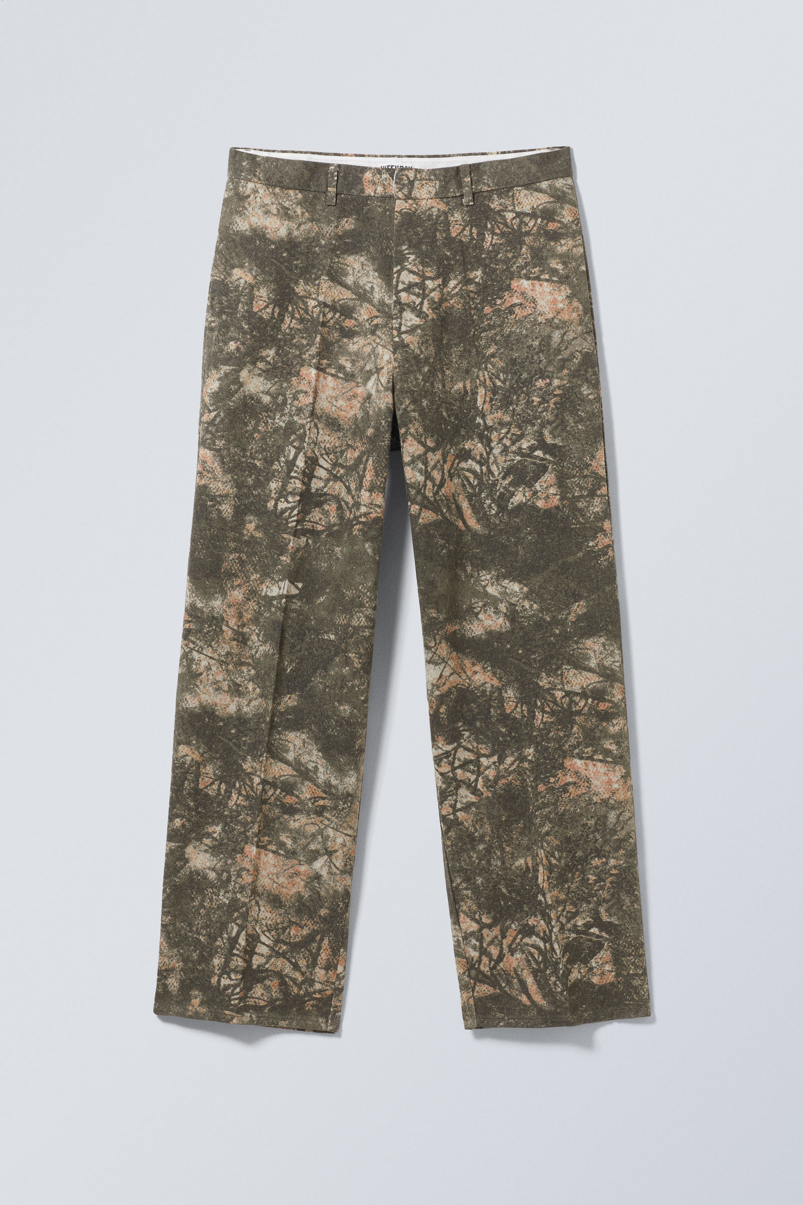 Relaxed Fit Graphic Twill Trousers von Weekday