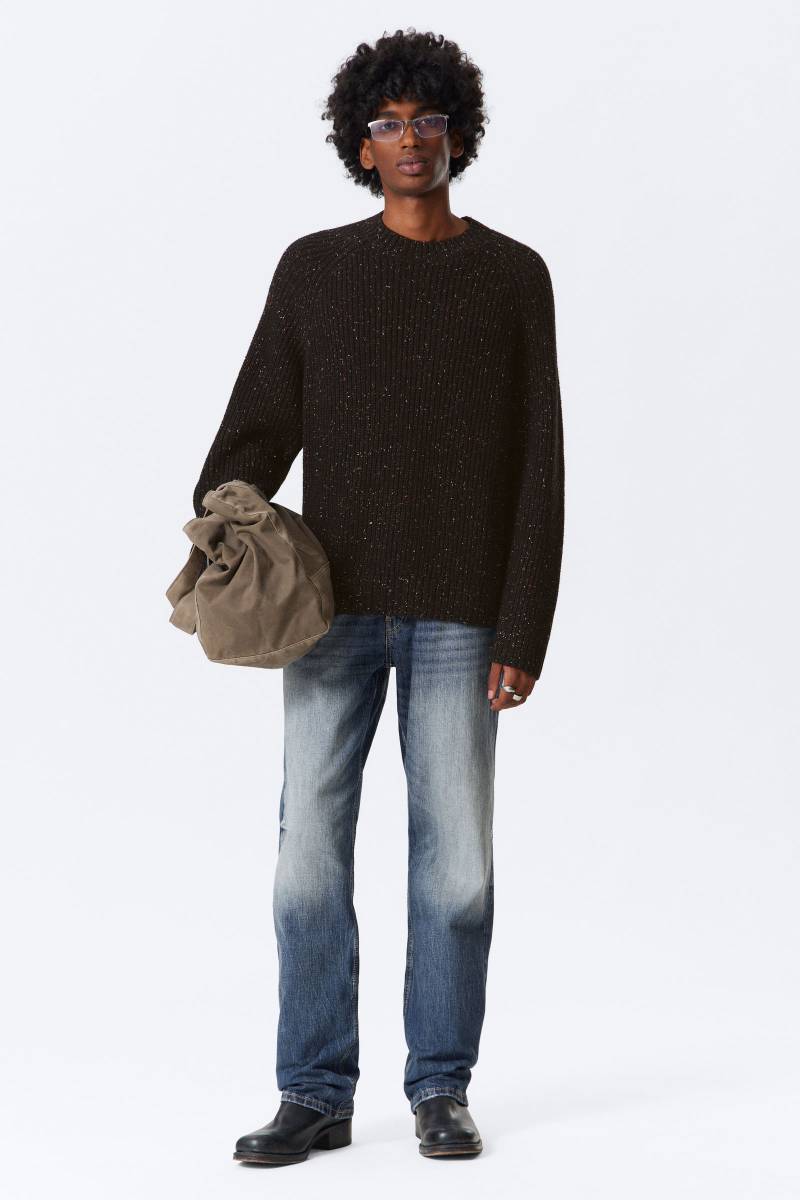 Relaxed Fit Nepped Knit Sweater von Weekday