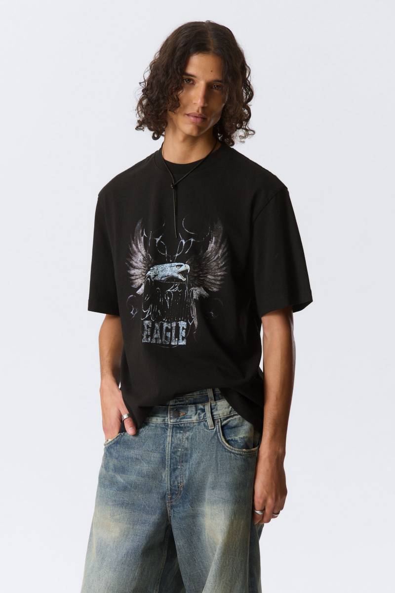 Relaxed Graphic Printed T-shirt von Weekday