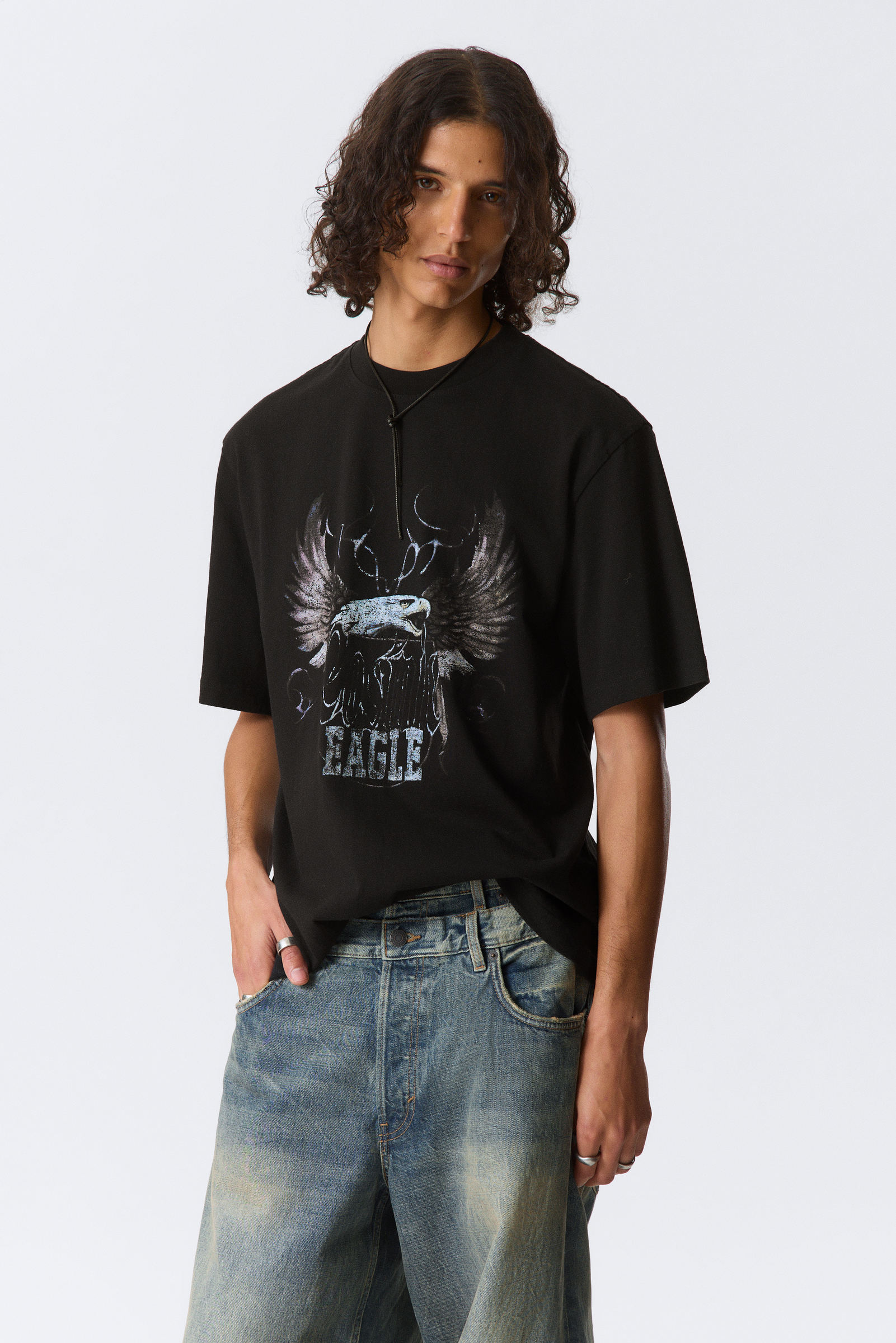 Relaxed Graphic Printed T-shirt von Weekday