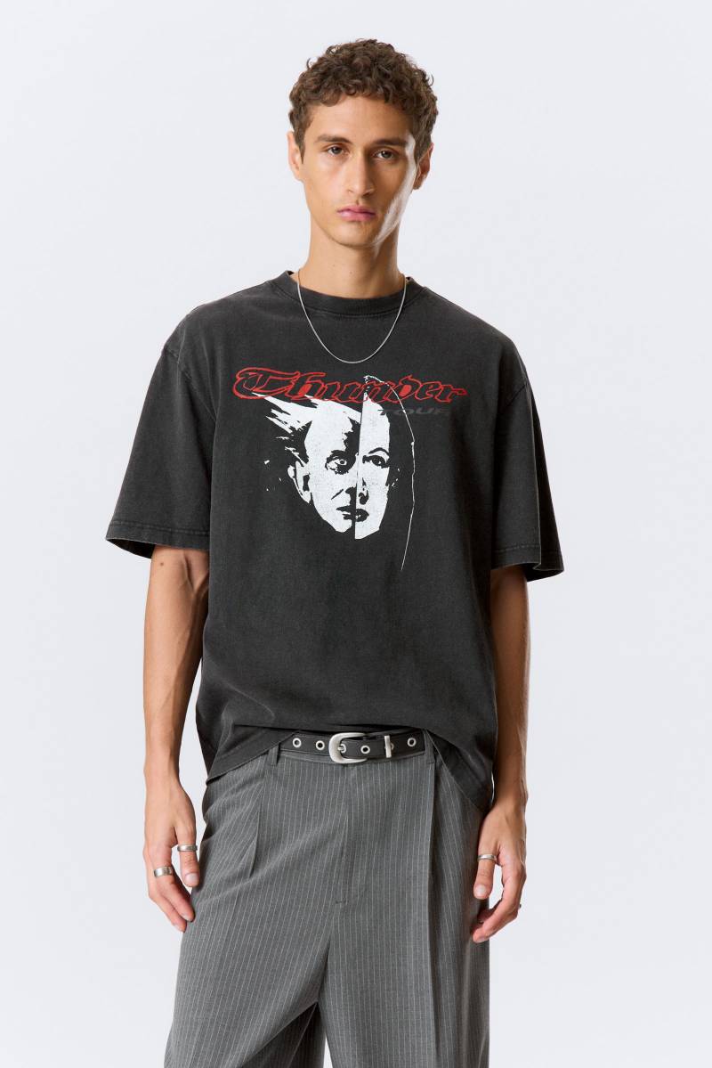 Relaxed Graphic Printed T-shirt von Weekday