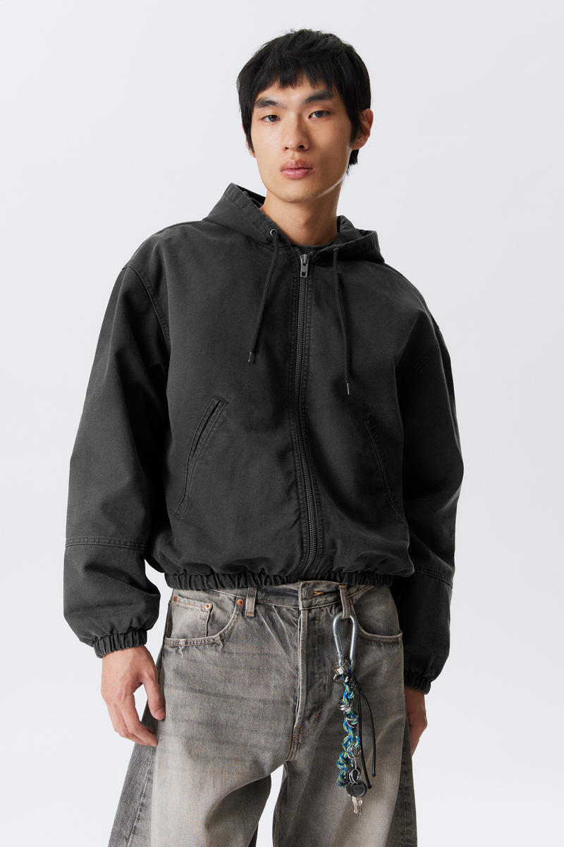 Relaxed Hooded Bomber Jacket Relaxed Hooded Bomber Jacket von Weekday