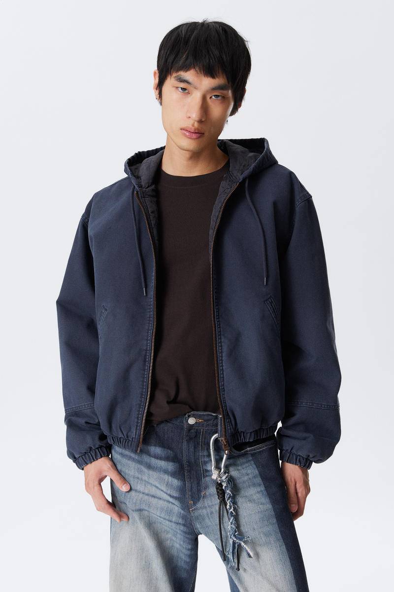Relaxed Hooded Bomber Jacket von Weekday