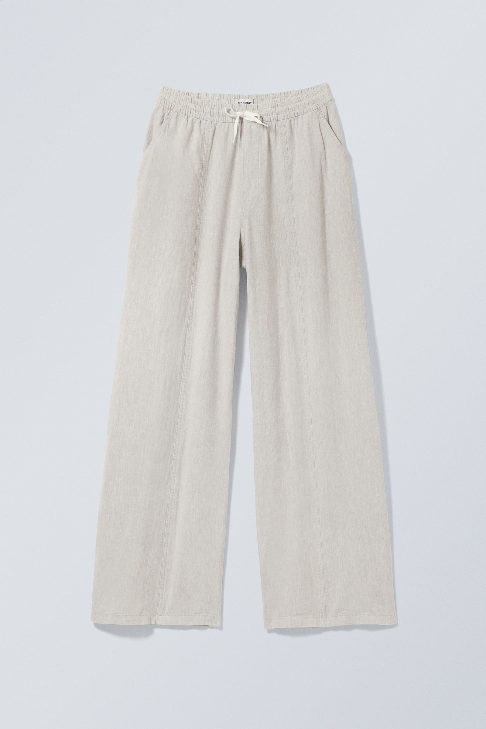 Relaxed Linen Blend Trousers von Weekday