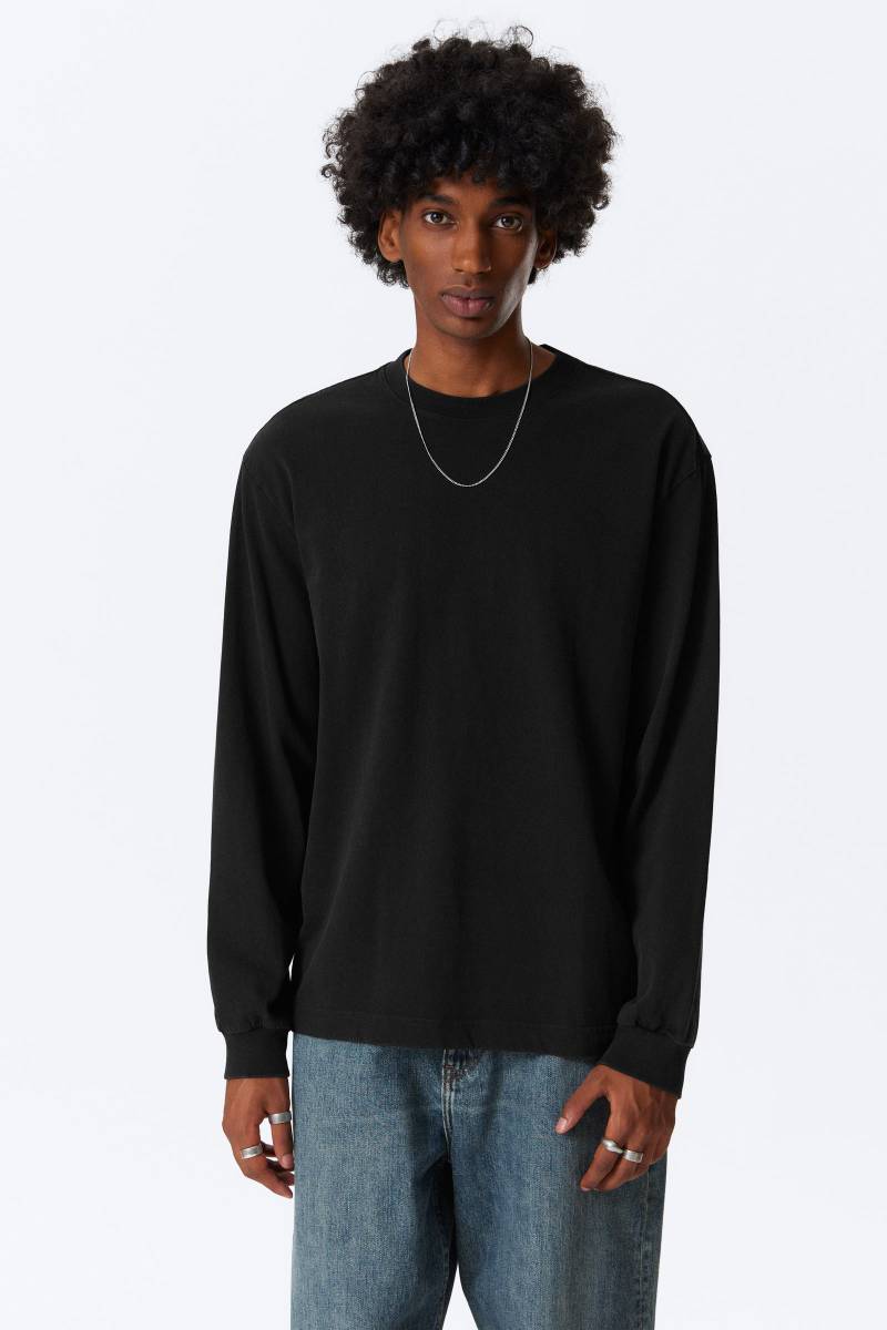 Relaxed Long-Sleeved Cotton T-shirt von Weekday