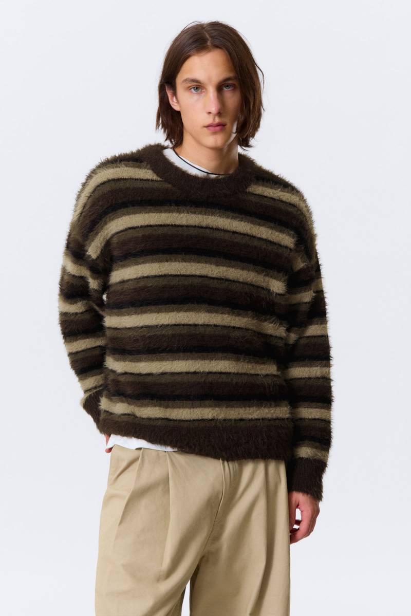 Relaxed Striped Knitted Sweater Relaxed Striped Knitted Sweater von Weekday