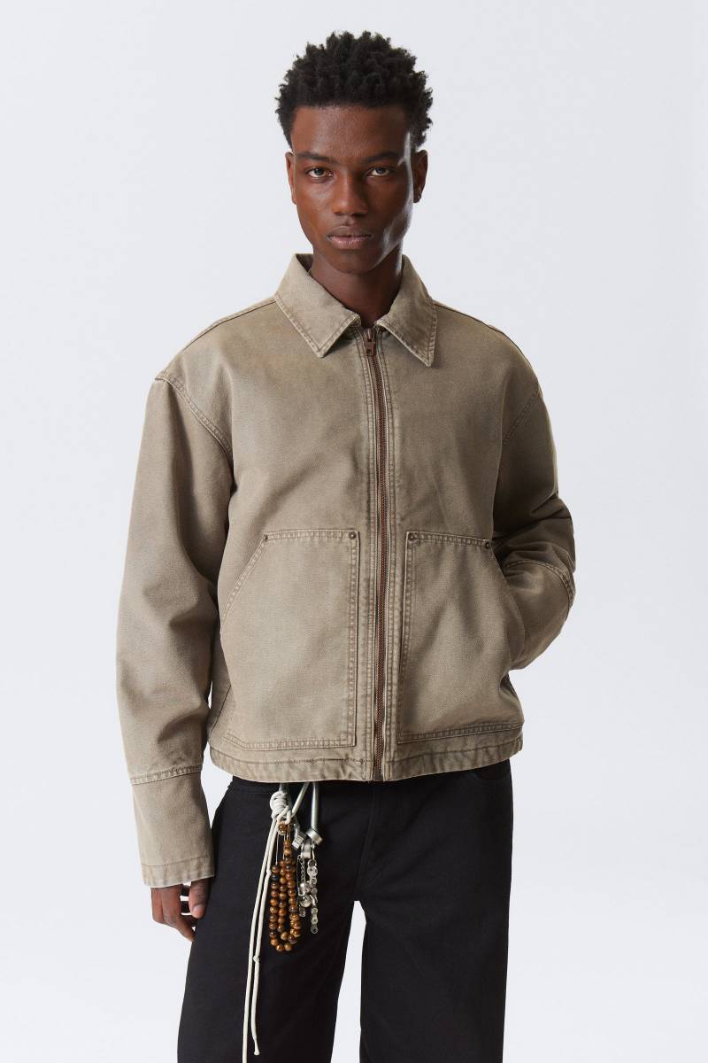 Relaxed Washed Utility Jacket von Weekday
