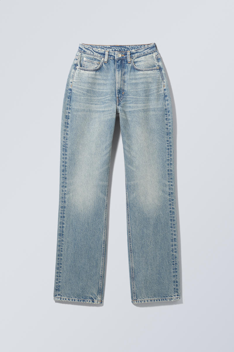 Resolute Curve High Waisted Regular Straight Jeans von Weekday