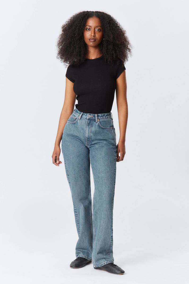 Resolute Curve High Waisted Regular Straight Jeans von Weekday