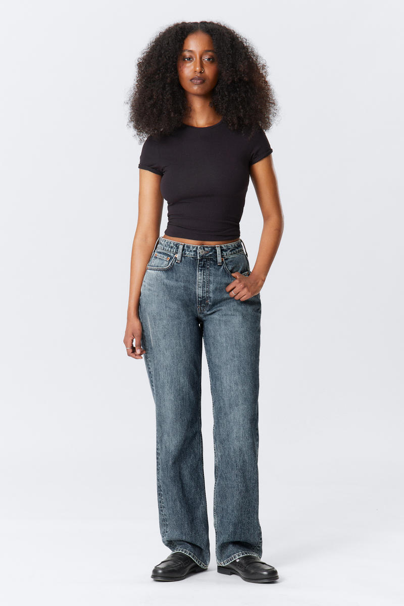 Resolute Curve High Waisted Regular Straight Jeans von Weekday