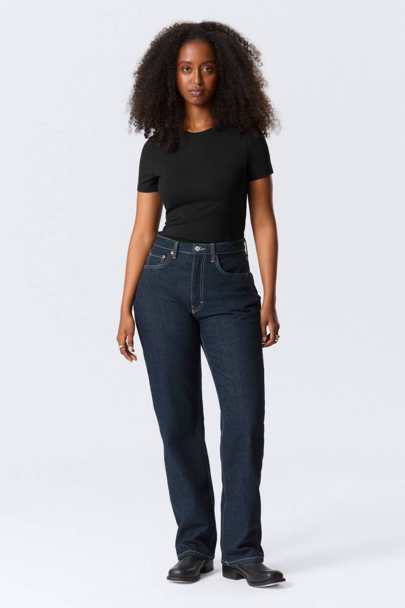 Resolute Curve High Waisted Regular Straight Jeans von Weekday