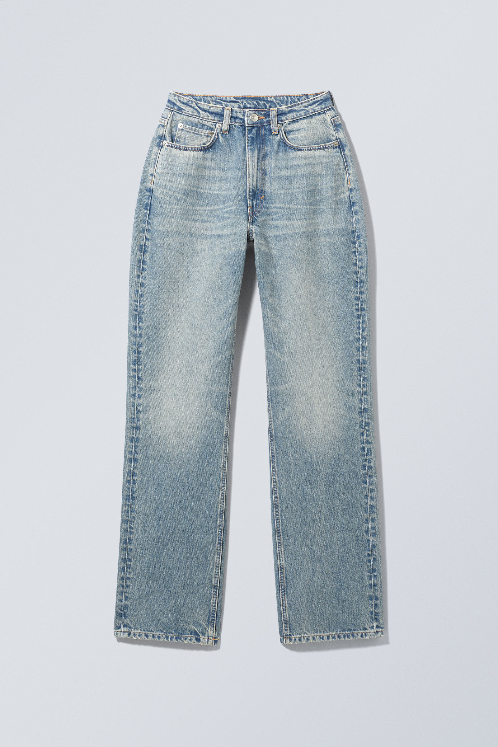 Resolute Curve High Waisted Regular Straight Jeans von Weekday