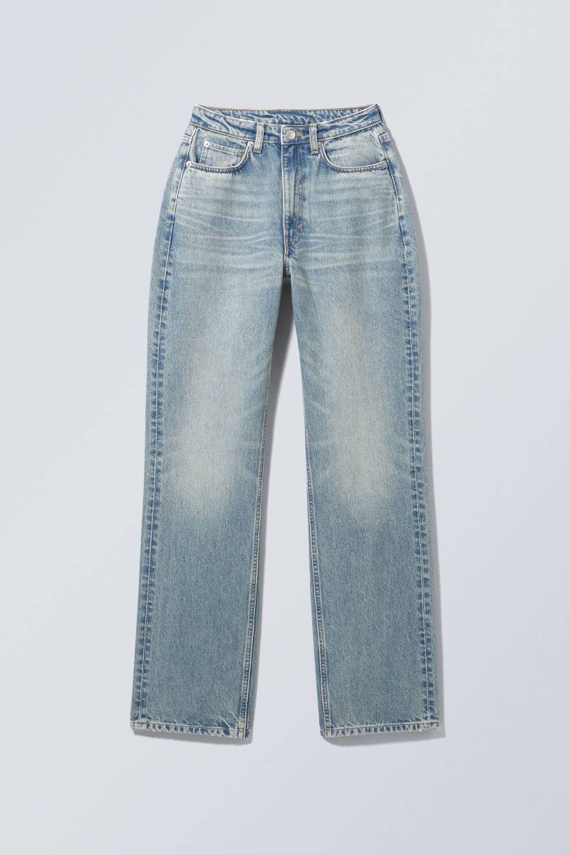 Resolute Curve High Waisted Regular Straight Jeans von Weekday