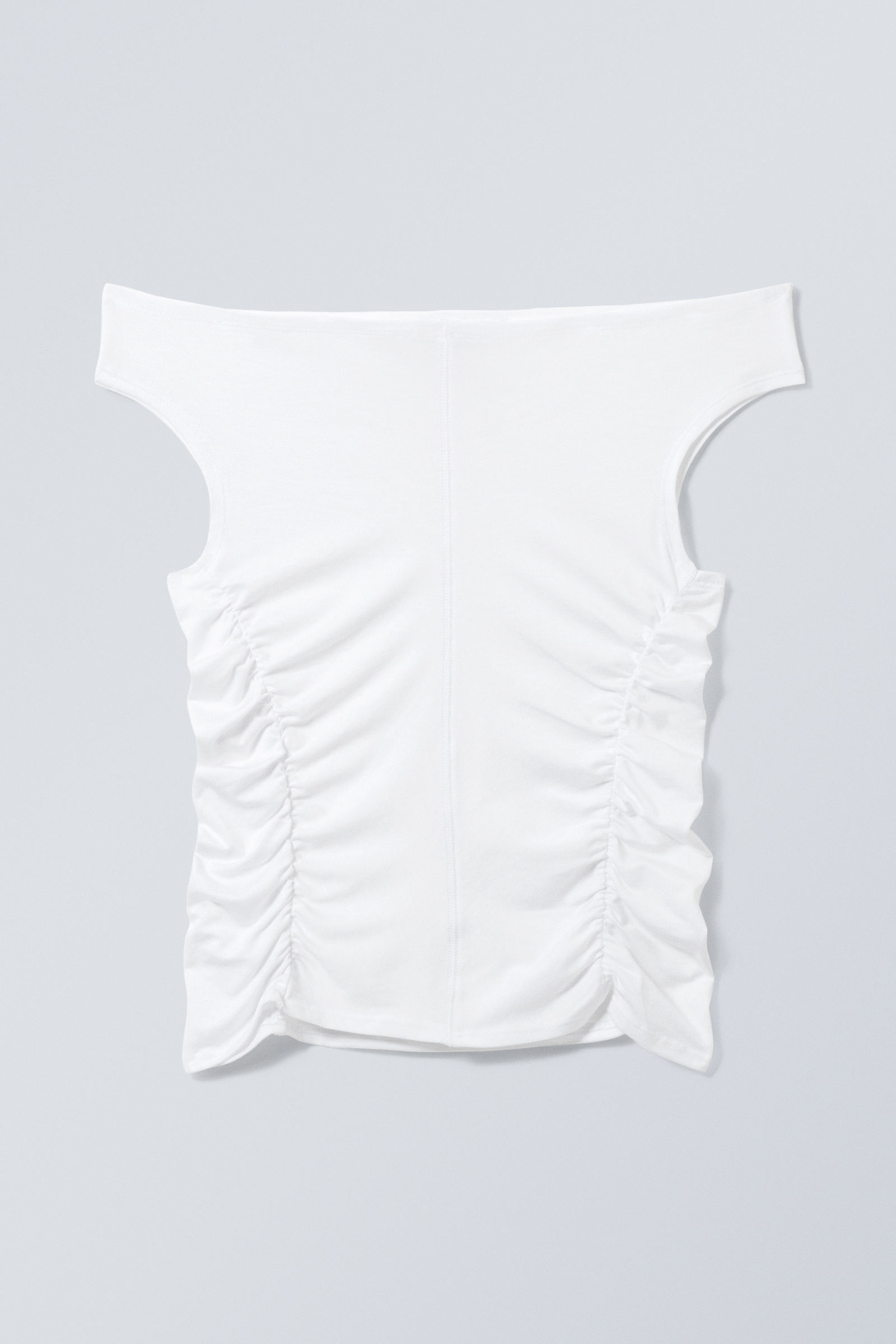 Ruched Off Shoulder Top von Weekday