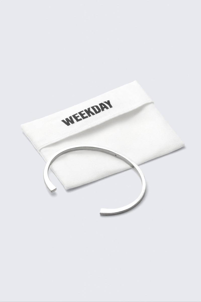 Silver-Plated Open Cuff Bracelet von Weekday