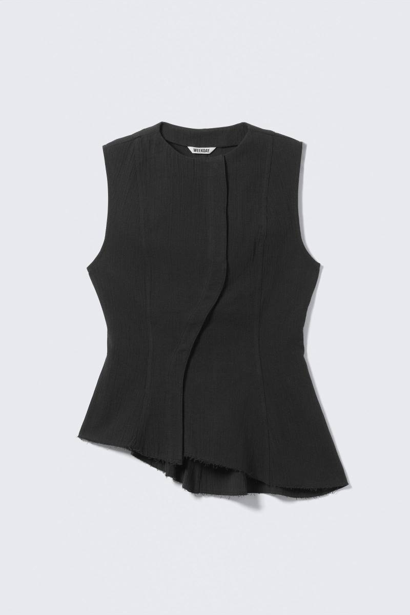 Sleeveless Asymmetric Peplum Top von Weekday