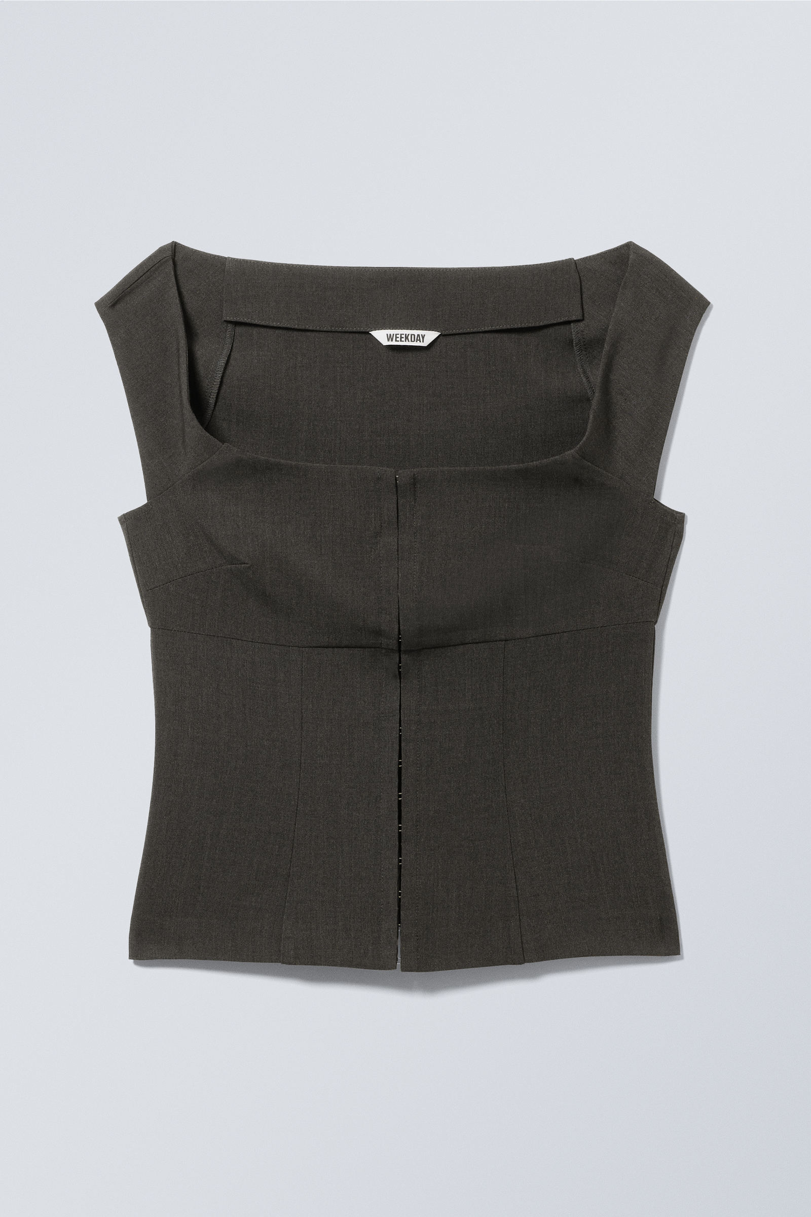 Sleeveless Wide Neck Top von Weekday