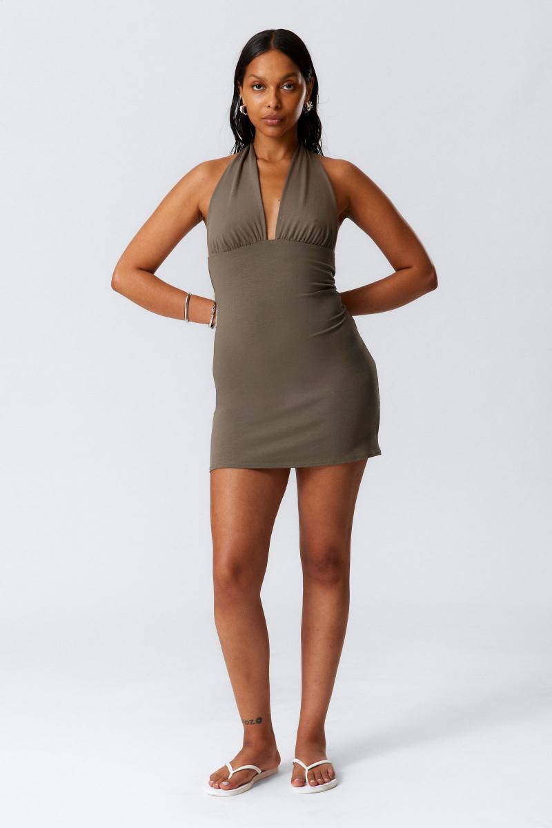 Sleeveless Halter Mini Dress von Weekday