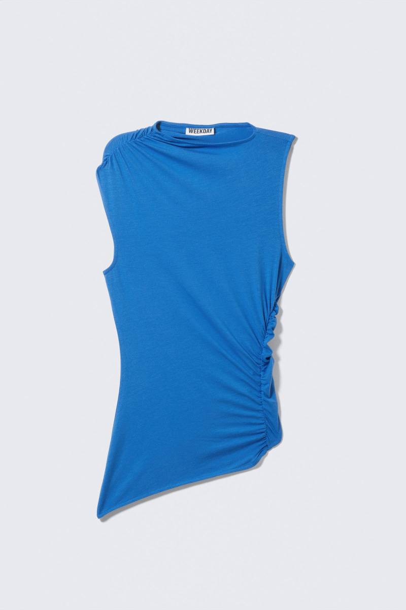 Slim Fit Draped Lyocell Top von Weekday