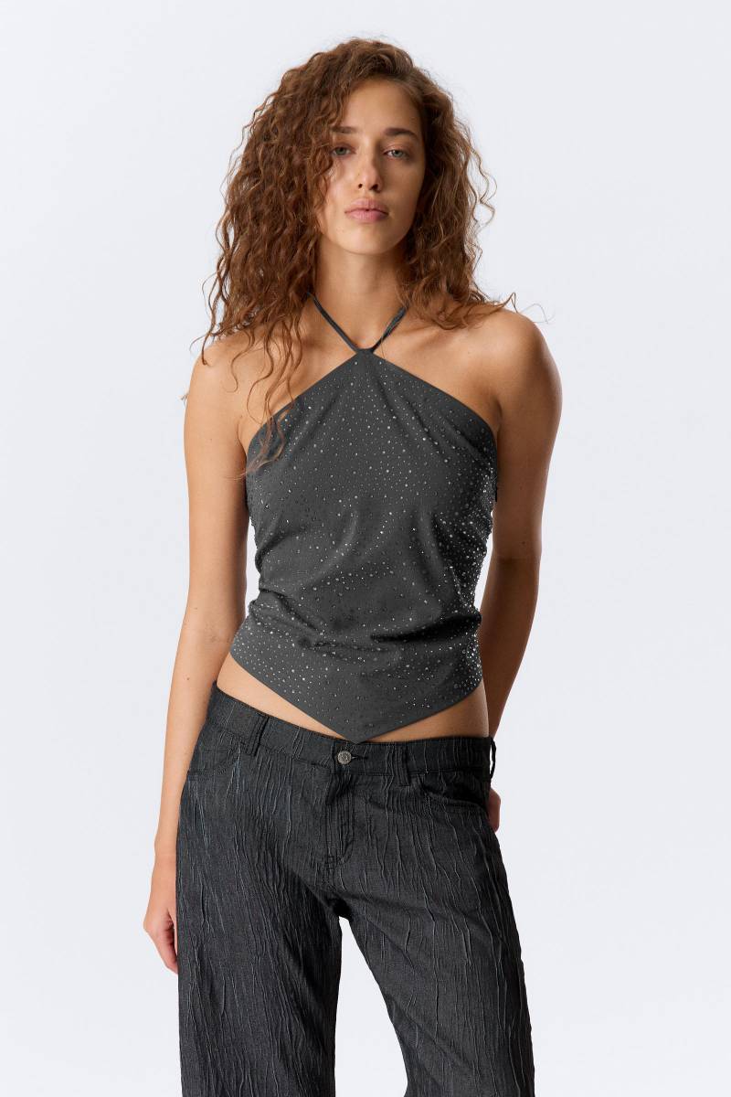 Slim Fit Halter Top von Weekday